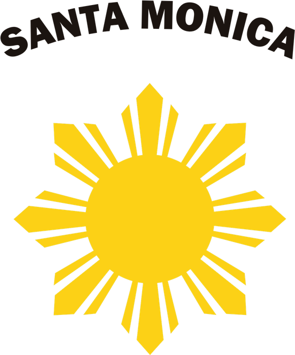 Custom Santa Monica t-shirt design preview